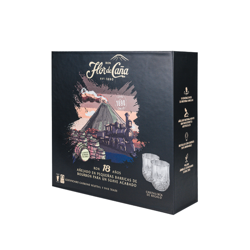 VAP de Regalo | Ron Flor de Caña 18 Años & 2 vasos