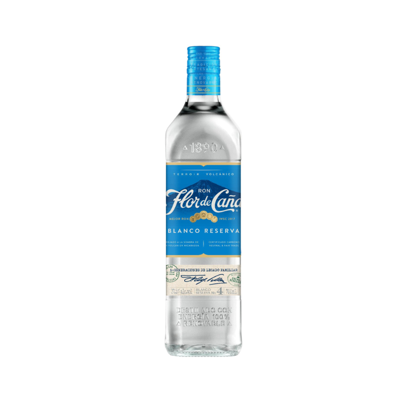 Ron blanco Flor de Caña 4 años - Extra Seco