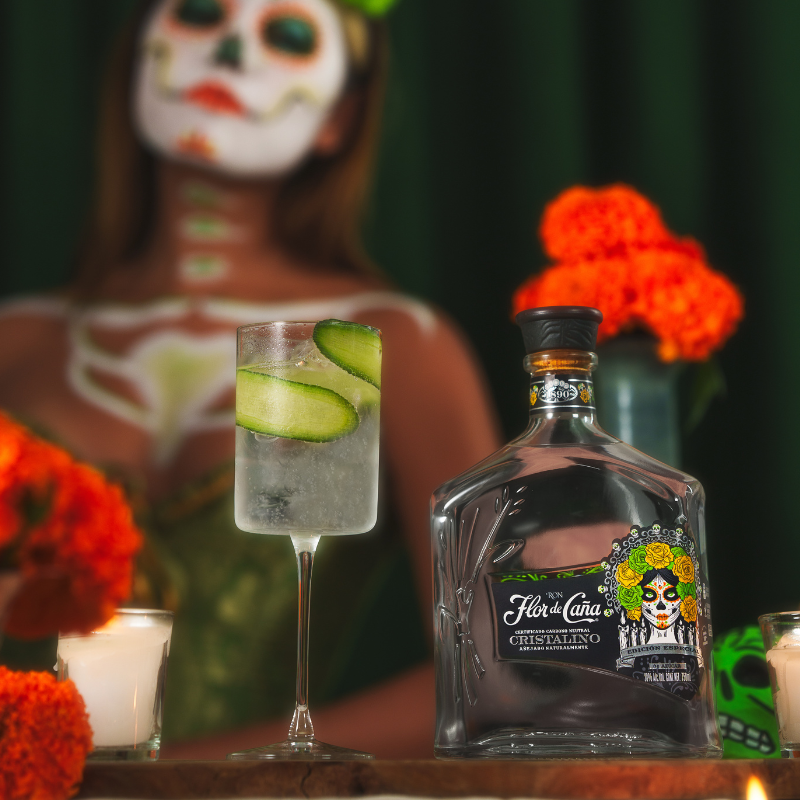 Flor de Caña Cristalino Edición Catrina