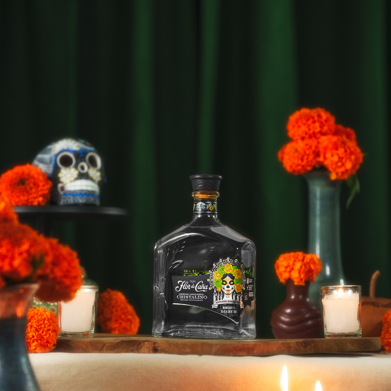 Flor de Caña Cristalino Edición Catrina