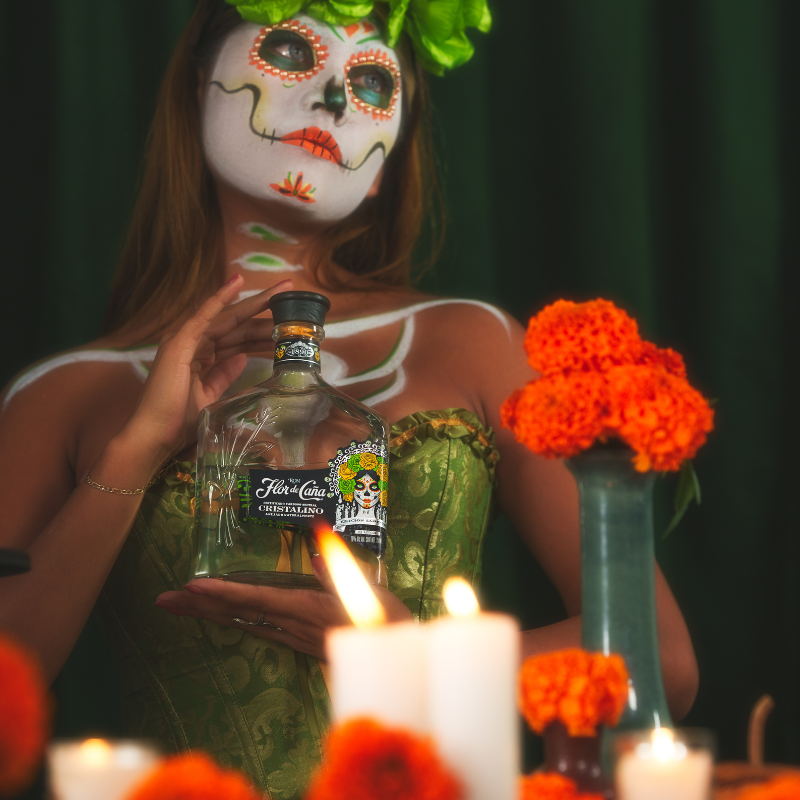 Flor de Caña Cristalino Edición Catrina