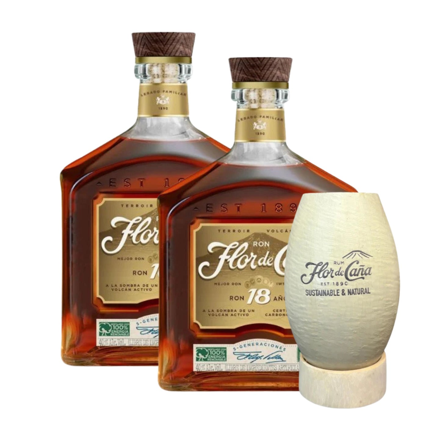 Ron Flor de Caña 18 Años + Jícara de Regalo
