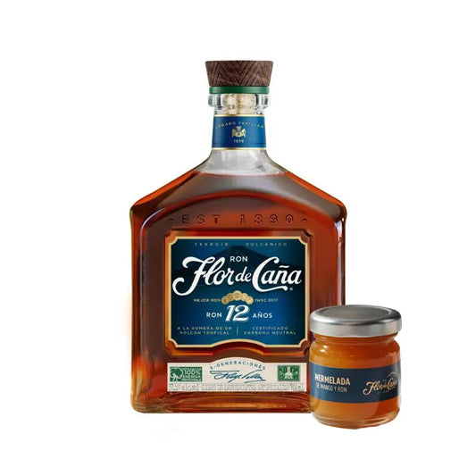 Ron Flor de Caña 12 Años & Mermelada de Regalo