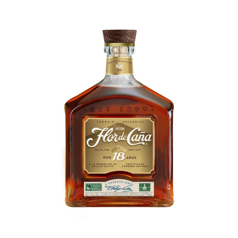Flor de Caña 18 años  – Nuevo Packaging (Preventa)