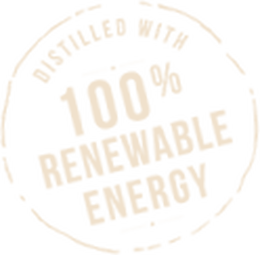 Sello oficial: destilado con energía 100 % renovable