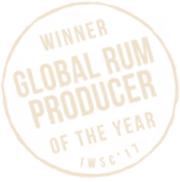 Sello oficial: ganador Global Rum Producer of the Year, IWSC